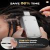 Dreadlock Machine with Manual Needle Retraction, Stepless Speed Loc Machine, 0-Heat Permanent Magnet Motor, Portable Electric Instant Loc Machine for Natural & Synthetic Hair, Safe DIY Dreadlock Maker view 2