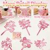 12 PCS Happy Mother's Day Cake Toppers, Mirror Acrylic Design Cupcake Picks With Butterfly Rose Lily for Birthday Party Supplies Cupcake Bouquet & Cake Decorations (Rose Gold) view 3