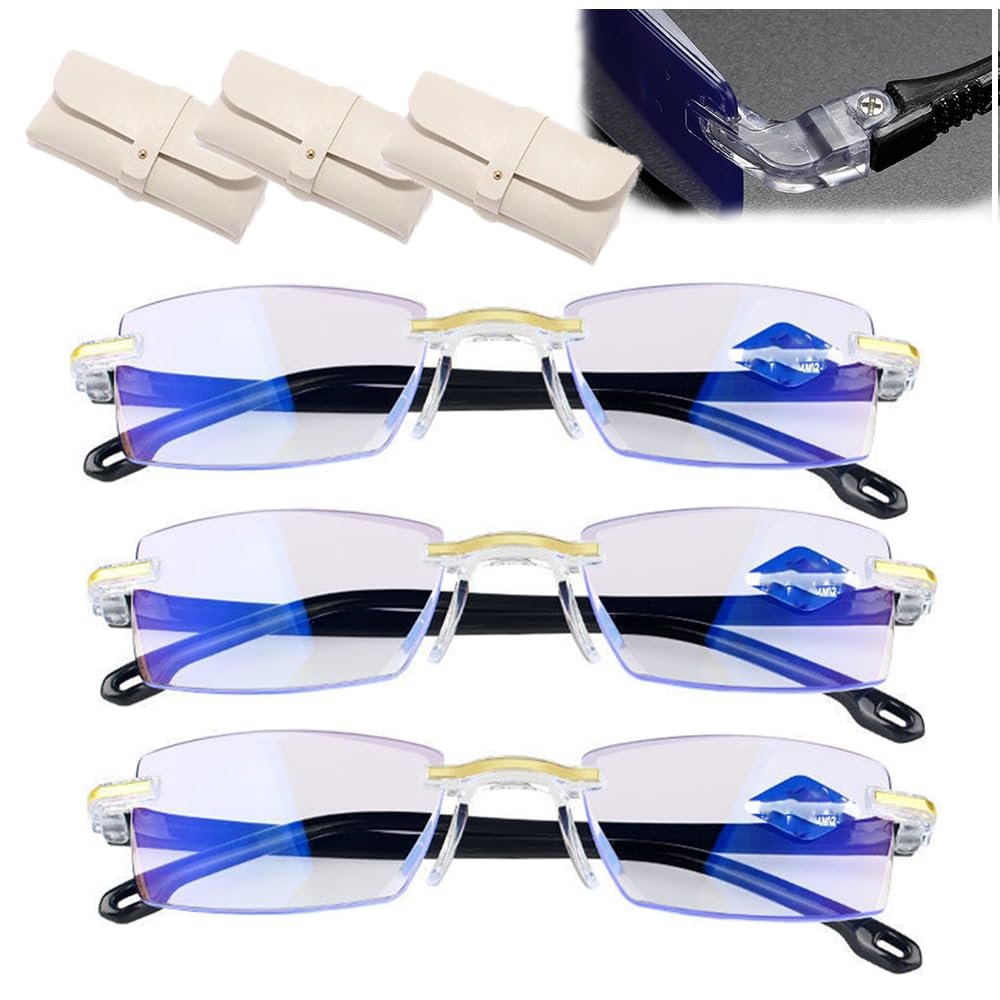 2026 New Auto Focus Glasses Self Adjusting, Intelligent Dual Focus Glasses, Precision Vision Aid Tool, For Women Men (3pcs,300)