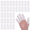 100 PCS Cotton Finger Cots, Cloth Finger Sleeves Breathable Fingers Covers Fingertips Protective Cover Thumb Protector for Fingers Tips view 1
