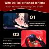 12pcs Nylon Set, Bedroom Training Set with Sleep Eye Mask and Feather Stick - D5 Red view 4