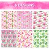SunPhoenix Flamingo Wrapping Papers - 6 Sheets 27 x 20 Pink Summer Ahola Flamingo Gift Wrap Paper for Kids Girls Birthday Baby Shower Summer Hawaii Party Favors view 3