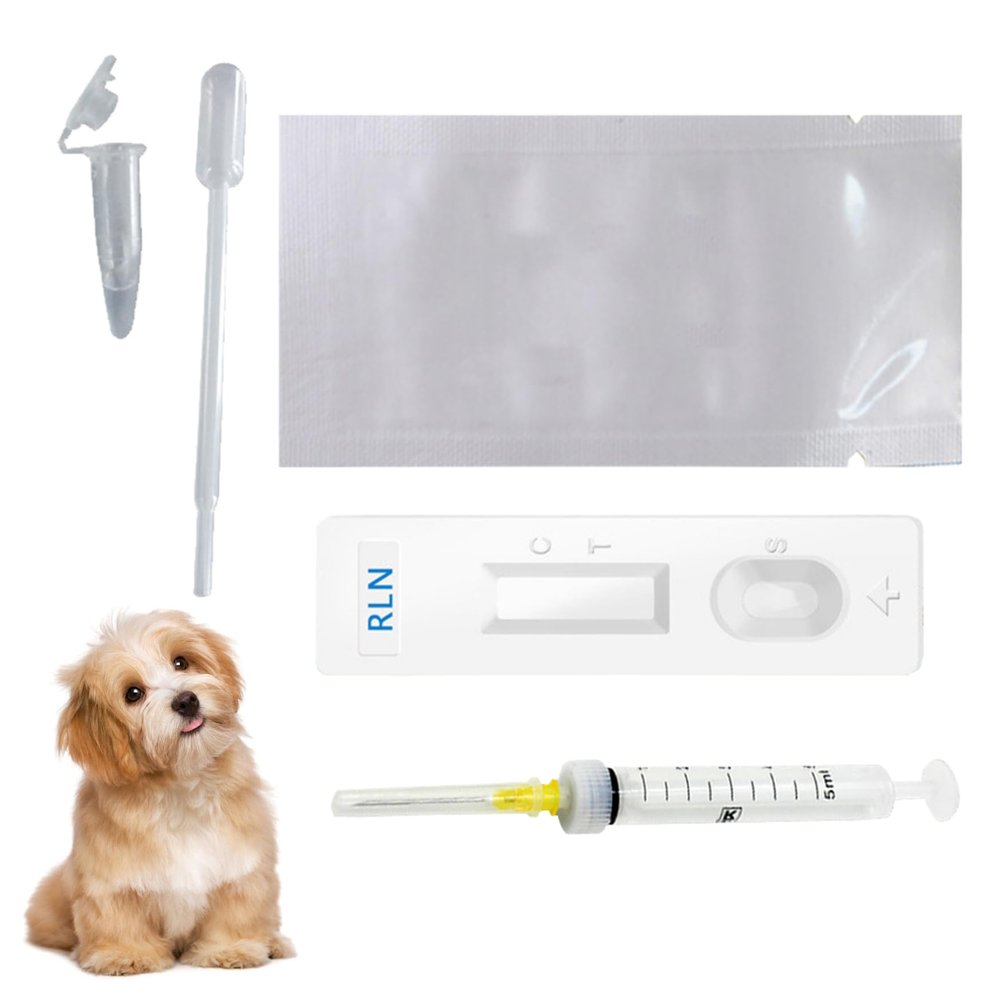 Jorzer Dog Pregnancy Test Kit at Home, Fast and Accurate Detection Dog Pregnancy Test with Buffer, Disposable Early for Dogs PET_Supplies..