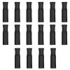 16 Pcs Silicone Tips for Metal Straws Reusable Silicone Straw Tips Metal Straw Tip Straws Covers Cap for 0.32" (8mm) Diameter Stainless Steel and Glass Strawes Black view 1