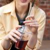16 Pcs Silicone Tips for Metal Straws Reusable Silicone Straw Tips Metal Straw Tip Straws Covers Cap for 0.32" (8mm) Diameter Stainless Steel and Glass Strawes Black view 4