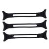 minkissy 3pcs Black Silicone Mask Extension Straps Ear Buckles Adjustable Face Mask Hooks for Adults Comfortable Non-Slip Cord Extenders for Daily Use view 1