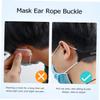 minkissy 3pcs Black Silicone Mask Extension Straps Ear Buckles Adjustable Face Mask Hooks for Adults Comfortable Non-Slip Cord Extenders for Daily Use view 4