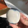 104g Orca Agate Palm Stone | Hand-Carved Killer Whale Sculpture for Strength & Family Bonds | Polished Worry Stone for Stress Relief & Ocean Energy | Unique Animal Totem & Desk Companion view 1