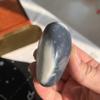 104g Orca Agate Palm Stone | Hand-Carved Killer Whale Sculpture for Strength & Family Bonds | Polished Worry Stone for Stress Relief & Ocean Energy | Unique Animal Totem & Desk Companion view 3