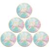 KICHOUSE Disposable Party Plates 10pcs 9-inch Paper round Plates Gradient Design Birthday Party Tableware for Holiday Dinner and Dessert Use view 1