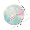 KICHOUSE Disposable Party Plates 10pcs 9-inch Paper round Plates Gradient Design Birthday Party Tableware for Holiday Dinner and Dessert Use view 2