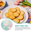 KICHOUSE Disposable Party Plates 10pcs 9-inch Paper round Plates Gradient Design Birthday Party Tableware for Holiday Dinner and Dessert Use view 3