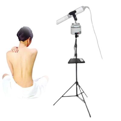 Terahertz Physiotherapy Instrument Stand, Remote Control Electric Support for Therapy Equipment, Tripod Thermal Therapy Device, White