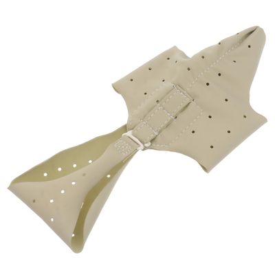 HOMSFOU Bunion Splint and Straightener Apricot Yellow Leather Thumb Appliance for Women Size 35-39 with Valgus Support for Foot Relief and Alignment