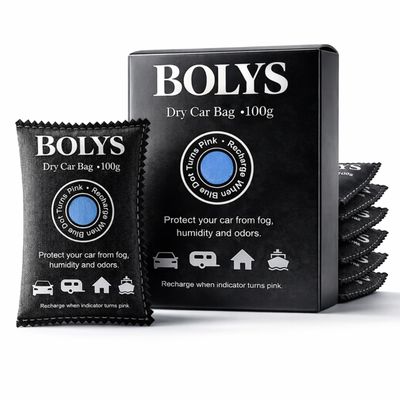BOLYS Moisture Absorber for Car 8 Pack Reusable Silica Gel Bags (100g Each) Humidity & Odor Control for Car Interior, Closet, RV & Home