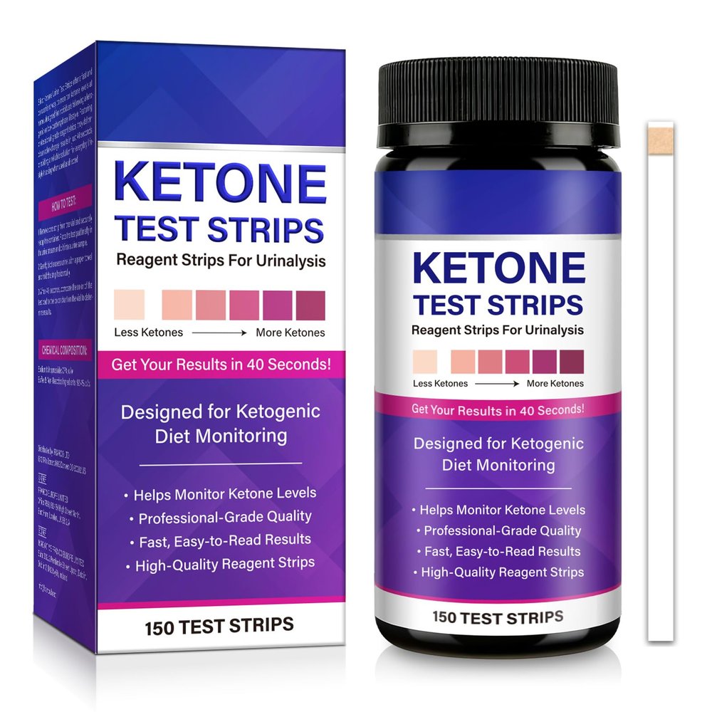 Ketone Test Strips, Ketone Testing & Monitoring,150 Count Fast & Reliable for Testing Ketones Lever on Low Carb Ketogenic Diet, Monitor Ketosis, Keto Diet Tracker, Urine Test Strips