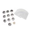 10PCS Refillable Coffee Capsules Cup, Stainless Steel Reusable Coffee Pods with Aluminum Foil Lids and Filter Paper for Nespresso OriginalLine Machines view 2