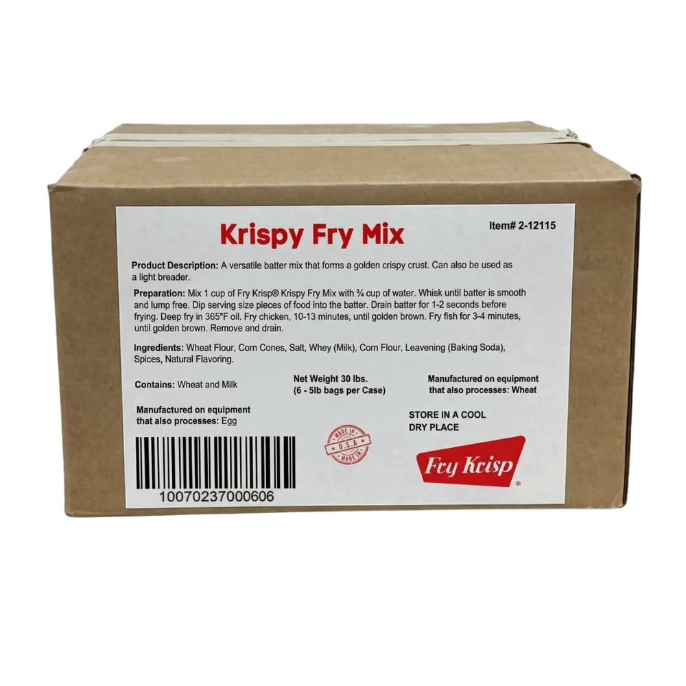 Fry Krisp Krispy Fry Mix 6-5lb Bags, 30lb Case