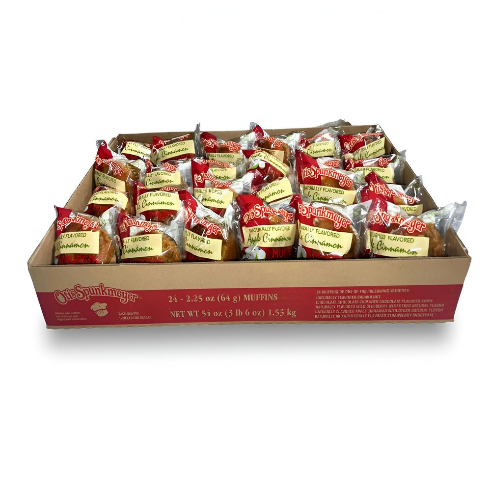 Otis Spunkmeyer Individually Wrapped Smaller Portion Muffins, 2.25 Ounce, 24 Per Pack (Apple Cinnamon)