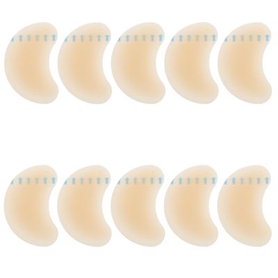 Cabilock 10 Pcs Anti-Slip Heel Cushions for Shoes Invisible High Heel Pads 6.2x4.2cm Crescent-Shaped Protectors Prevent Blisters and Foot Rubbing for Men and Women