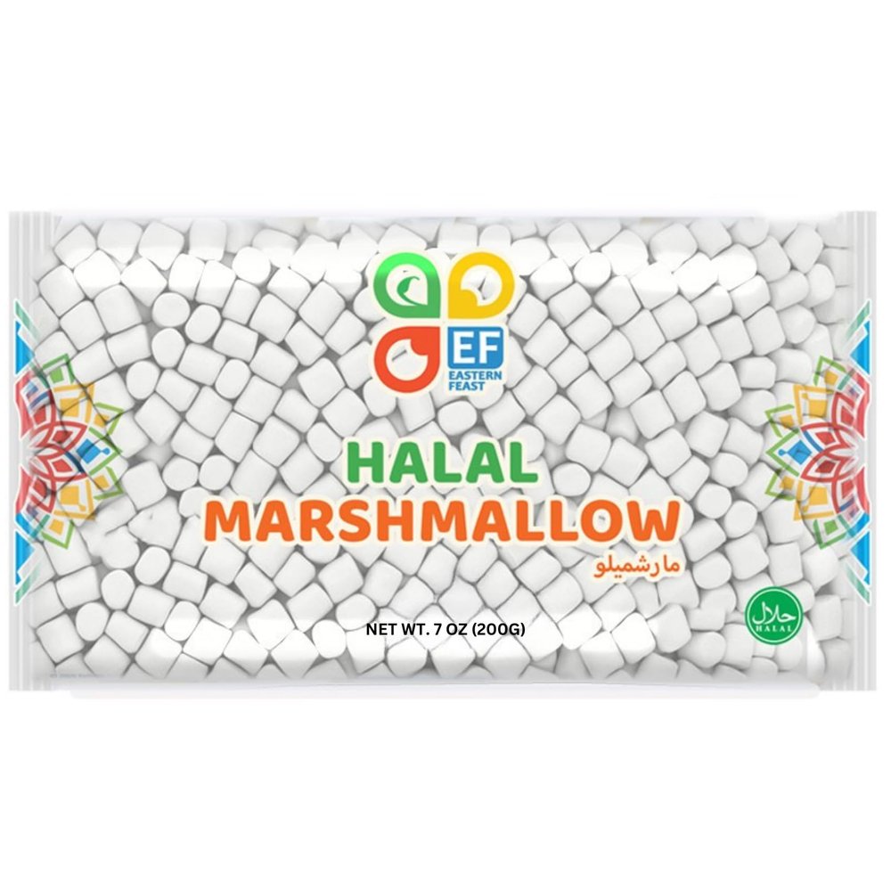 Eastern Feast - Halal Mini Marshmallow, 7oz / 200g, (Pack of 4) (Mini)