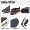 Diabetic Shoes for Men and Women, Slip-On Orthopedic Walking Shoes with Breathable Canvas Upper, Comfortable Lightweight Casual Shoes for Edema, Plantar Fasciitis, Wide Feet Blue view 4