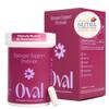 Oval Estrogen Support Probiotic for Women - Menopause Supplements for Women - Vegan, Non-Hormonal Support for Hot Flashes, Sleep, Metabolism, Mood, Gut Health, & Skin - 1 Pack, 30 Capsules view 1