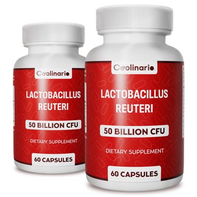 Coolinario L reuteri Probiotics 50B CFU, Lactobacillus reuteri 180 Veg. Cap
