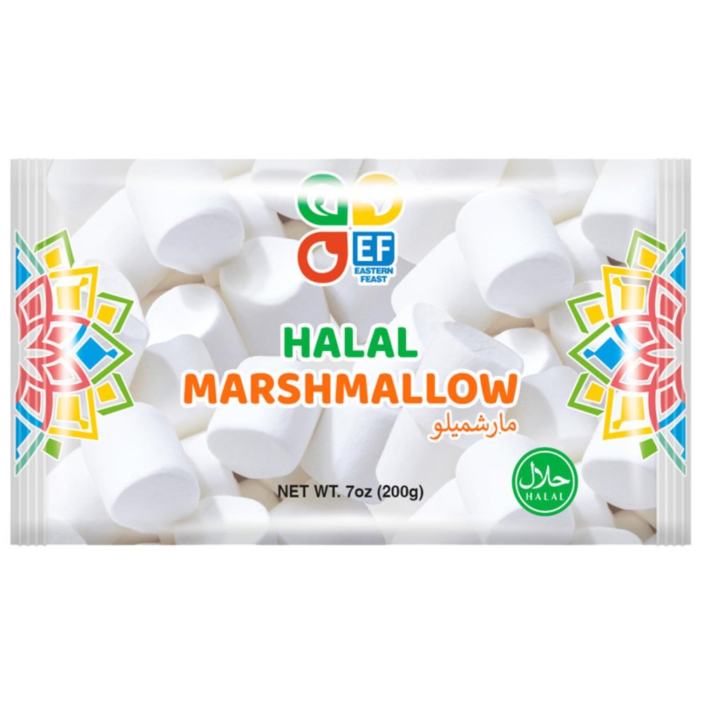 Eastern Feast - Halal Marshmallow, 7oz / 200g, (Pack of 10), (Classic, Large)
