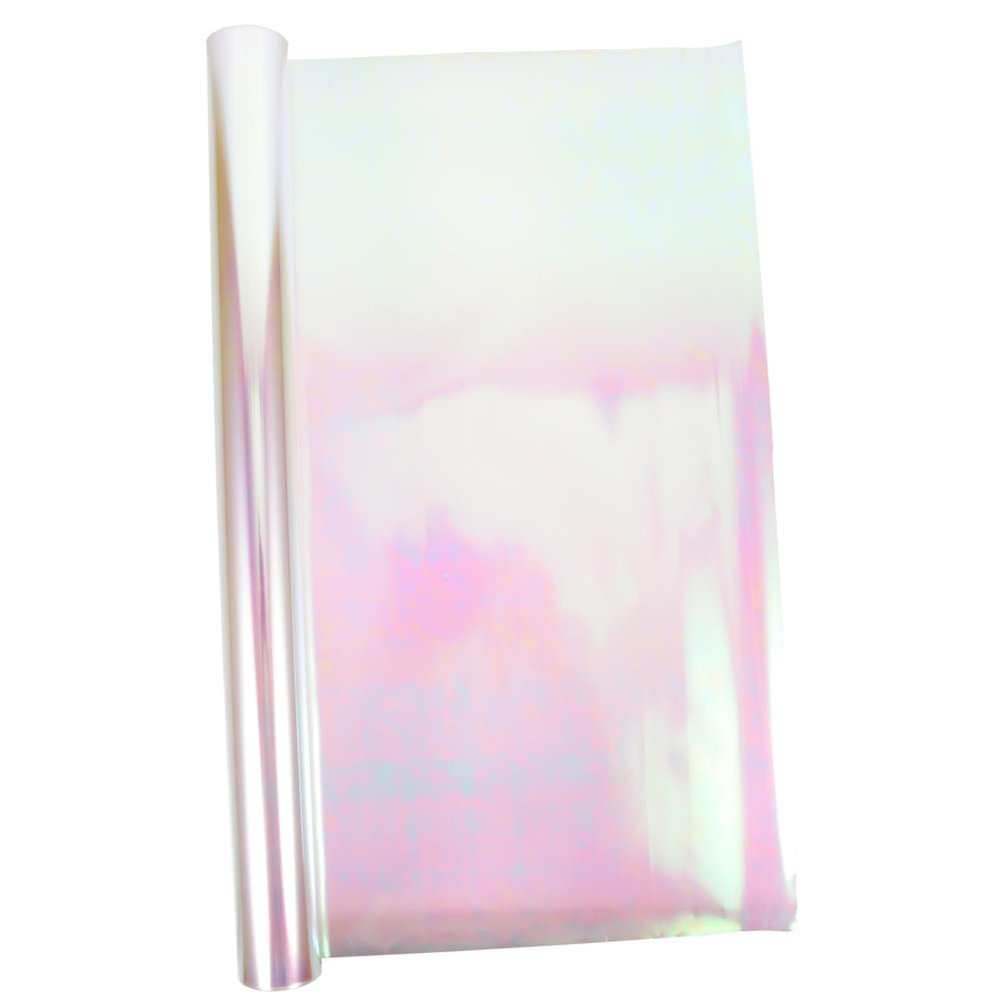 Hemoton Iridescent Bouquet Wrapping Paper Cellophane Wrap 56cm X 10 Yards 5.8 Mil Decorative Flower DIY Packaging Supplies and Floral Arrangements