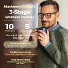 10 Kinds Mushroom Coffee with Probiotic(Lion's Mane, Cordyceps, Turkey Tail & Other), Ashwagandha Instant Coffee Mushroom Supplement for Better Energy, Gut Health 210g 7.41oz view 4