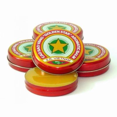3 X New Golden Star Balm Vietnam 3g Each/9g Total (Natural) - Cao Sao Vang 3g