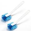 2 Pack Long Handle Kitchen Cleaning Brush with Built-in Scraper, Hard Bristle Dish Scrubber for Pots, Pans, Non-Stick Cookware, Sinks, Countertops & Stove Tops view 1