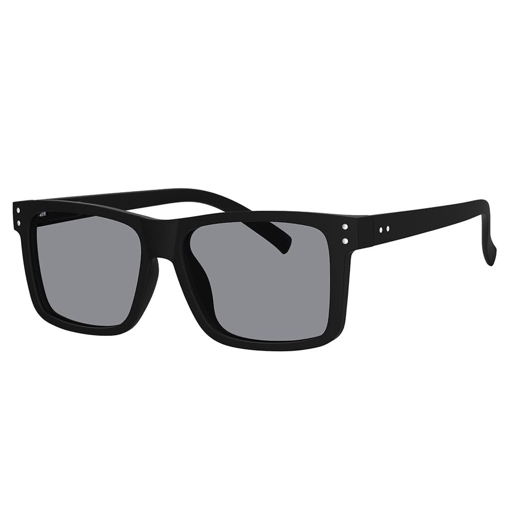 Eyekepper Oversized Reading Sunglasses Square Large Frame Sunshine Readers for Men and Women - Grey Lens +3.25