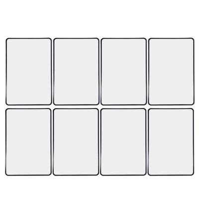 PACKOVE 8pcs A5 Size 3X Flat Plastic Magnifying Sheets Portable Reading Lens for Magazines Books Maps, Lightweight Magnifier for Seniors and Office Use