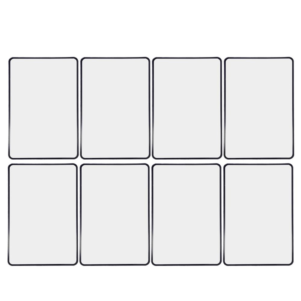 PACKOVE 8pcs A5 Size 3X Flat Plastic Magnifying Sheets Portable Reading Lens for Magazines Books Maps, Lightweight Magnifier for Seniors and Office Use