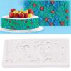 Flower Leaf Fondant Silicone Set Reusable Cake Decorating Tool for DIY Baking Candy Chocolate Soap Grey 300g view 2