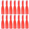 OSALADI 20pcs Red Mini Finger Toothbrushes Small Soft Bristle Portable Prison Oral Care Supplies for Detention and Mental Health Facilities view 1