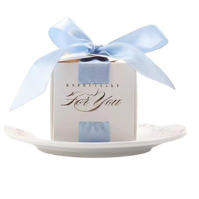 10pc Elegant Wedding Favors Gift Box with Ribbon - Perfect for Showers, Birthdays, and Special Events with Pearls and Ribbons(Color1)
