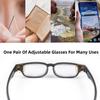 AOLEKS Adjustable Glasses Dial Vision Adjustable Focus Reading Glasses Anti Blue Light for Men Women view 4