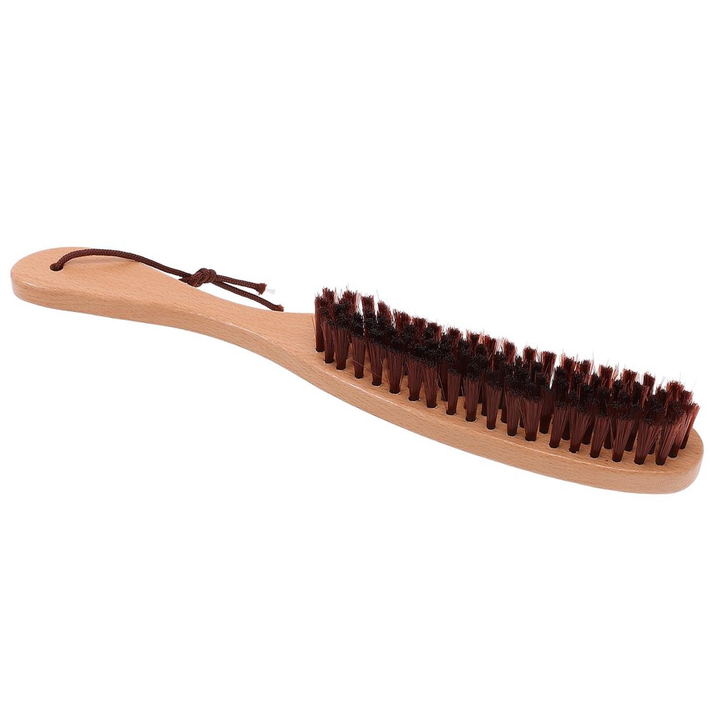 Kichvoe Dust Removal Brush for Clothes and Furniture with Solid Wood Handle, Soft Bristles Household Dusting Tool for Home Cleaning and Fabric Care