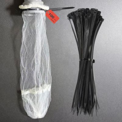 100 Pack Upgraded Lint Traps for Washing Machine Hose with Double-Layer Bottom Filter - Pet Hair Remover & Drain Hose Filter to Prevent Clogs, Universal Laundry Lint Snare for Washer