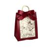 20pcs Elegant Flowers Birds and Forest Wedding Candy Box with Wooden Ring - DIY Favors for Birthday Parties and Jewelry Gift(Red) view 1