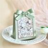 20pcs Elegant Flowers Birds and Forest Wedding Candy Box with Wooden Ring - DIY Favors for Birthday Parties and Jewelry Gift(Red) view 4