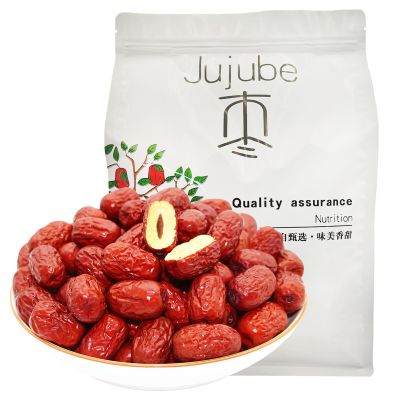 DGYLHBJ 1.1LB Premium Jujube Dates, Chinese Red Dates, 100% Natural Dried Dates No Added Sugar, Superfood for Tea, Baking, Cooking Without Additives, Nutrient-Rich Jujube Snacks, (Small Date-1.1LB)