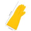 COHEALI Long Latex Dishwashing Gloves Waterproof Rubber Gloves for Men and Women Small Size for Kitchen and Dishwashing 1 Pair view 2