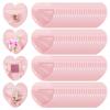 100 Pcs Medium Heart Shaped Jewelry Bag, 3.94x3.94 Inch Pink Clear Resealable Bag, Cute Packaging Bags for Jewelry Bracelet Trinket Valentine's Day Supplies,Pink,100 PCS view 1