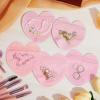100 Pcs Medium Heart Shaped Jewelry Bag, 3.94x3.94 Inch Pink Clear Resealable Bag, Cute Packaging Bags for Jewelry Bracelet Trinket Valentine's Day Supplies,Pink,100 PCS view 3