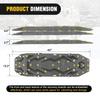 Nilight Recovery Off-Road Traction Boards 2Pcs 43"L x 13.3"W with Yellow Teeth for 4WD 4X4 Mud Sand Snow Includes 2PCS Mounting Kit & Carry Bag (Grey) view 2