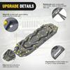 Nilight Recovery Off-Road Traction Boards 2Pcs 43"L x 13.3"W with Yellow Teeth for 4WD 4X4 Mud Sand Snow Includes 2PCS Mounting Kit & Carry Bag (Grey) view 3